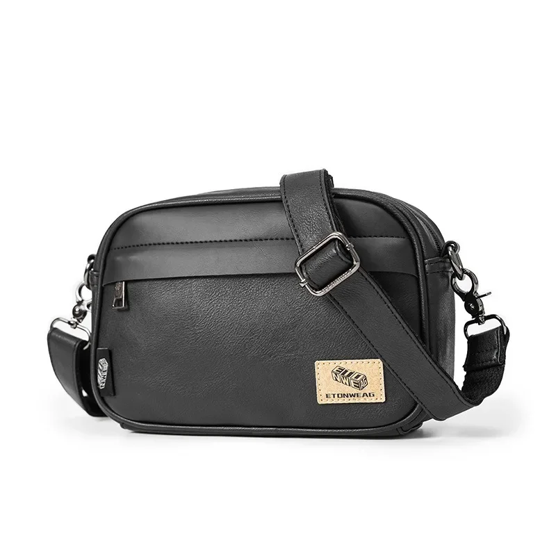 

Men Shoulder Bag Satchel Husband Crossbody PU Leather Vintage Business Messenger Bags for Man 2024 Small Male Designer Handbag