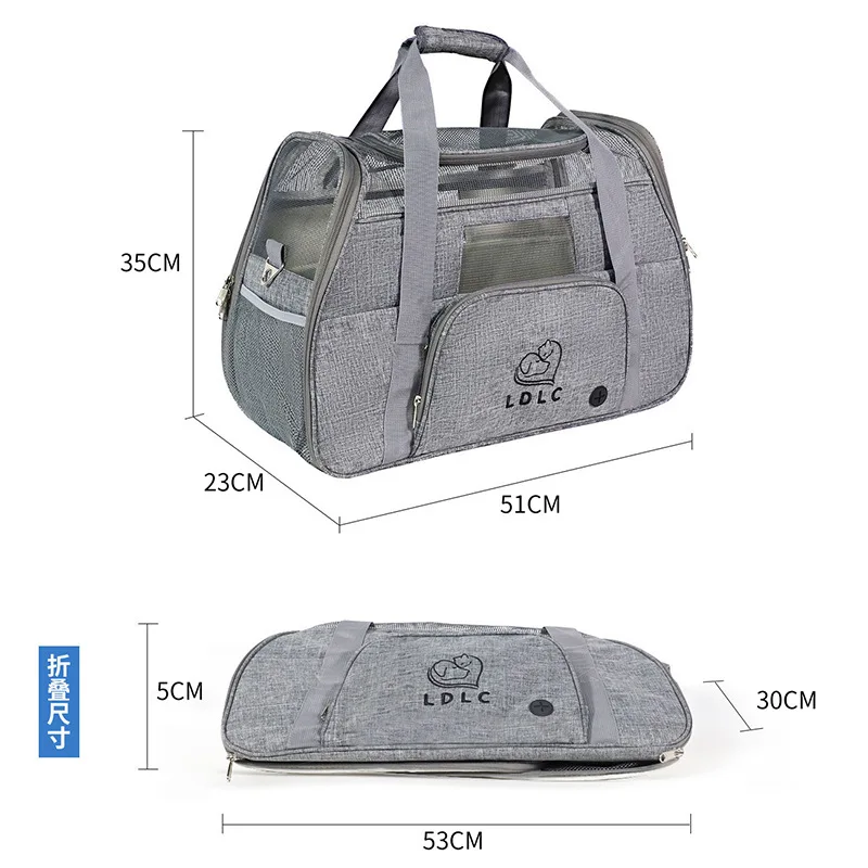 LDLC Breathable cat and dog portable tote bag, outdoor travel pet portable backpack, pet travel supplies