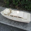Wooden Boat Model Kit DIY Hand Assembled Electric Remote Control Ship Small Patrol Boat Model 3