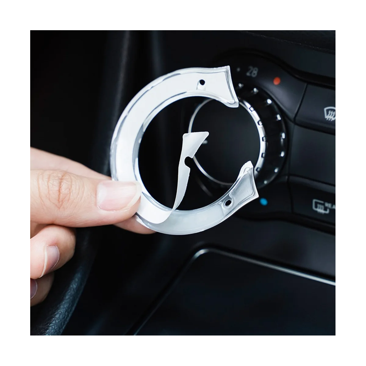 자동차 센터 콘솔 에어컨 단추 스티커 트림, 메르세데스 벤츠 CLA C117 GLA X156 A B 클래스 W176 W246