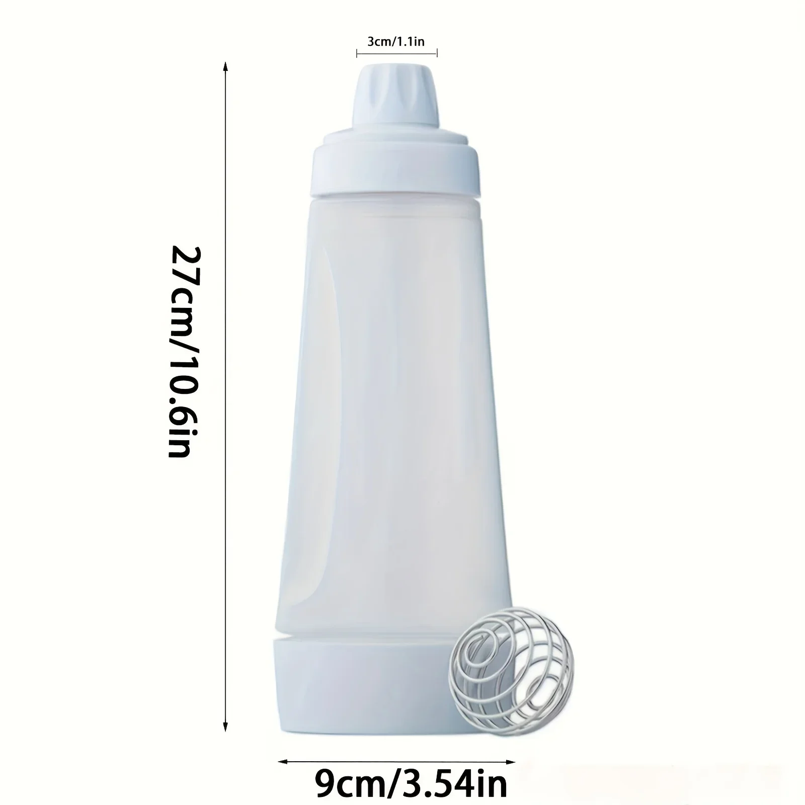 Pancake Batter Bottle Battler Mixer With Blender Ball Wire Whisk For Restaurant Baking Pancakes Cupcakes Muffins Crepes And More pastry tools