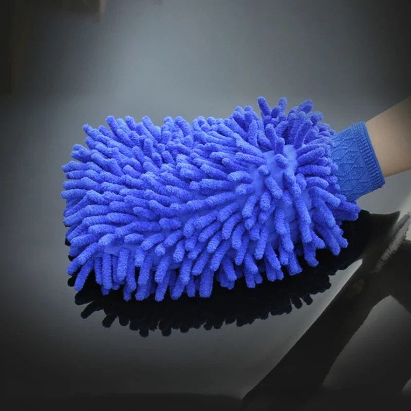 Microfiber Car Wash Mitt Double Sided Chenille Soft Thick Car Wash Glove Cleaning Tools