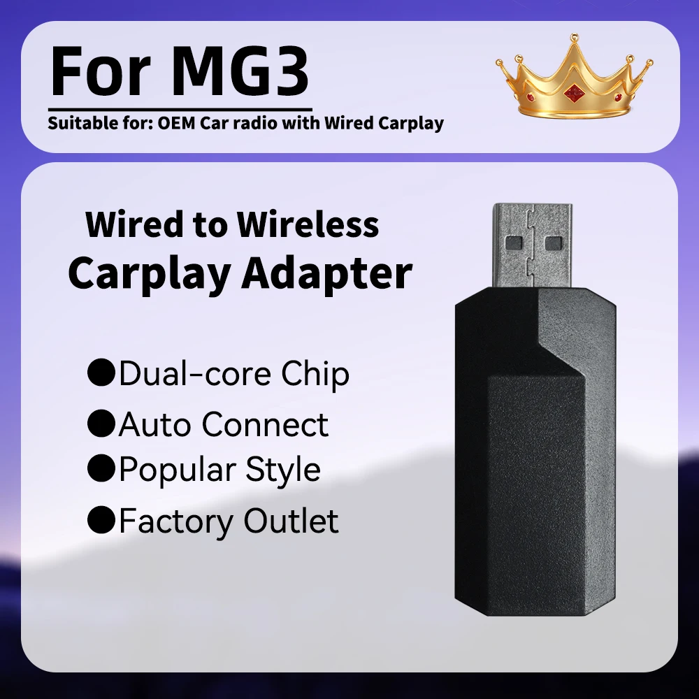 

Smart AI Box Car OEM Wired Car Play To Wireless Carplay Plug and Play New Mini Apple Carplay Adapter for MG3 USB Type-C Dongle