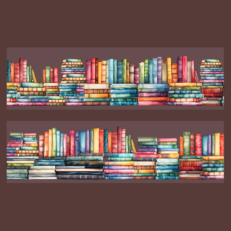 Mr Paper, 6 verschiedene PET-Klebebandaufkleber mit Leselandschaften, Kawaii, niedliche Schreibwaren, Dekoration, Geschenke für Handbücher – Detail 7