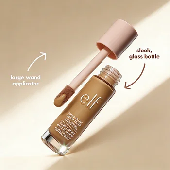 Elf Full Coverage Foundation Waterproof Oil Control Concealer Illuminante Lunga Durata Traspirante Leggero Naturale Cosmetico per il viso