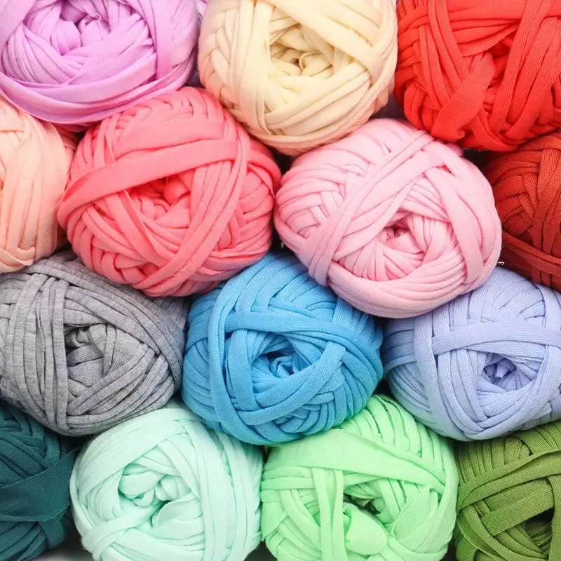 100gball2cmThickClothYarnforCrochetSoftColoredYarnforHand