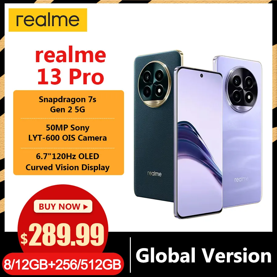 Global Version realme 13 Pro Smartphone Snapdragon 7s Gen 2