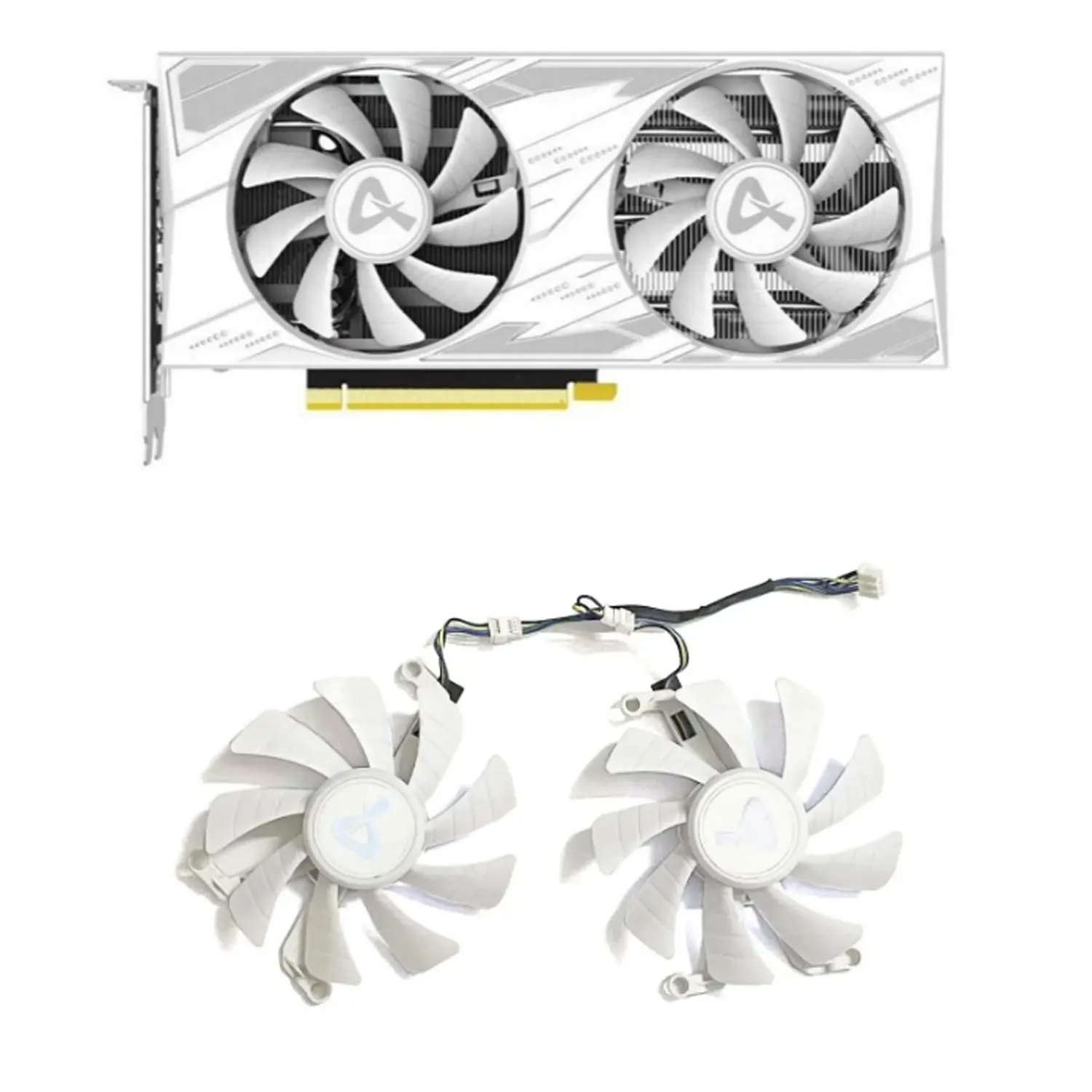 2 Ventole 4Pin 85Mm Muslimnew Gpu Fan Adatto Per Ax Game Rebel Geforce Rtx 3060 3060 Ti Graphics Car