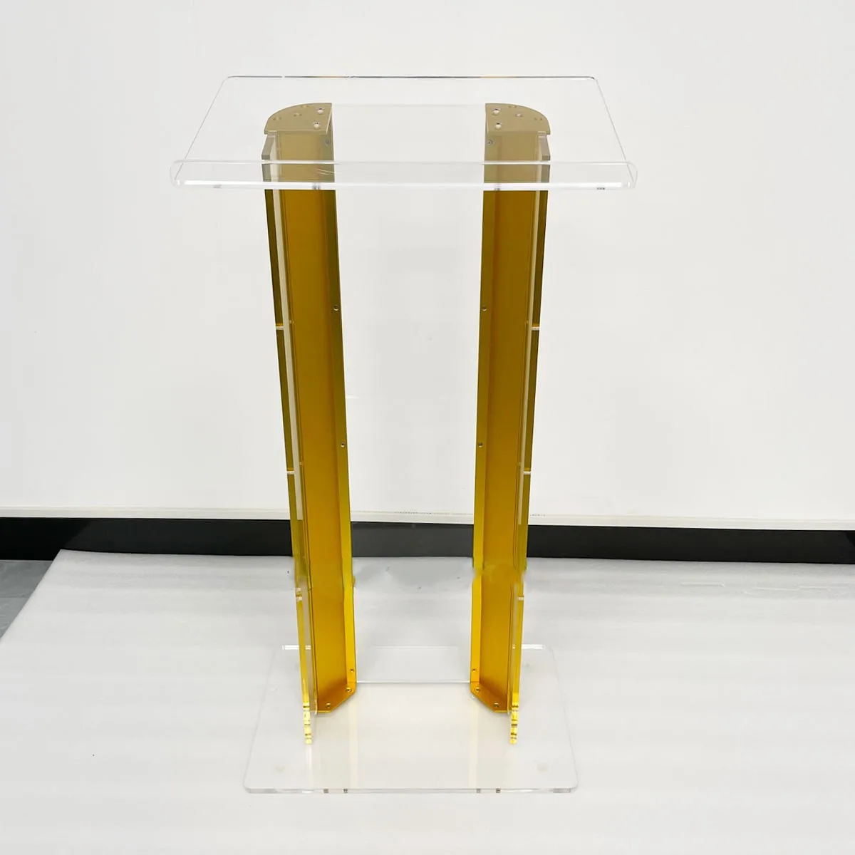 Aluminum alloy + acrylic splicing podium plexiglass oath platform wedding host podium auditorium speech teacher