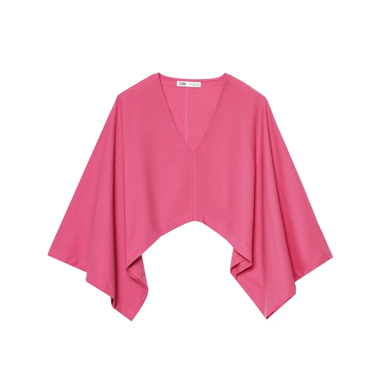 トップス YURI Zevity 2025 Women Fashion V Neck Solid Color Casual Kimono