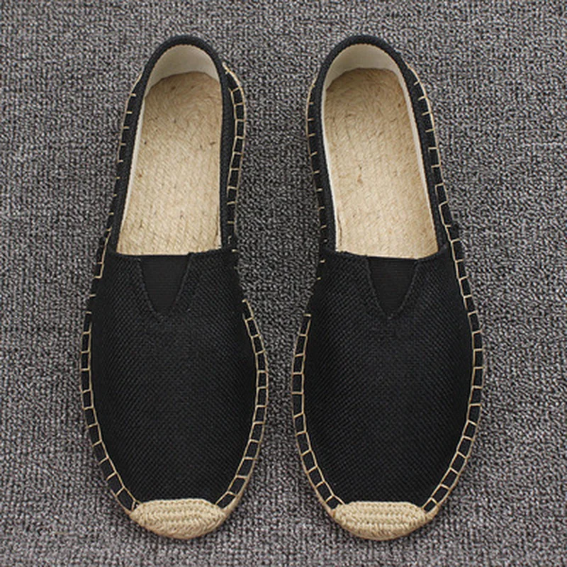 Plus47MensEspadrillesMenPatchworkSliponSummerShoesMenLoafers