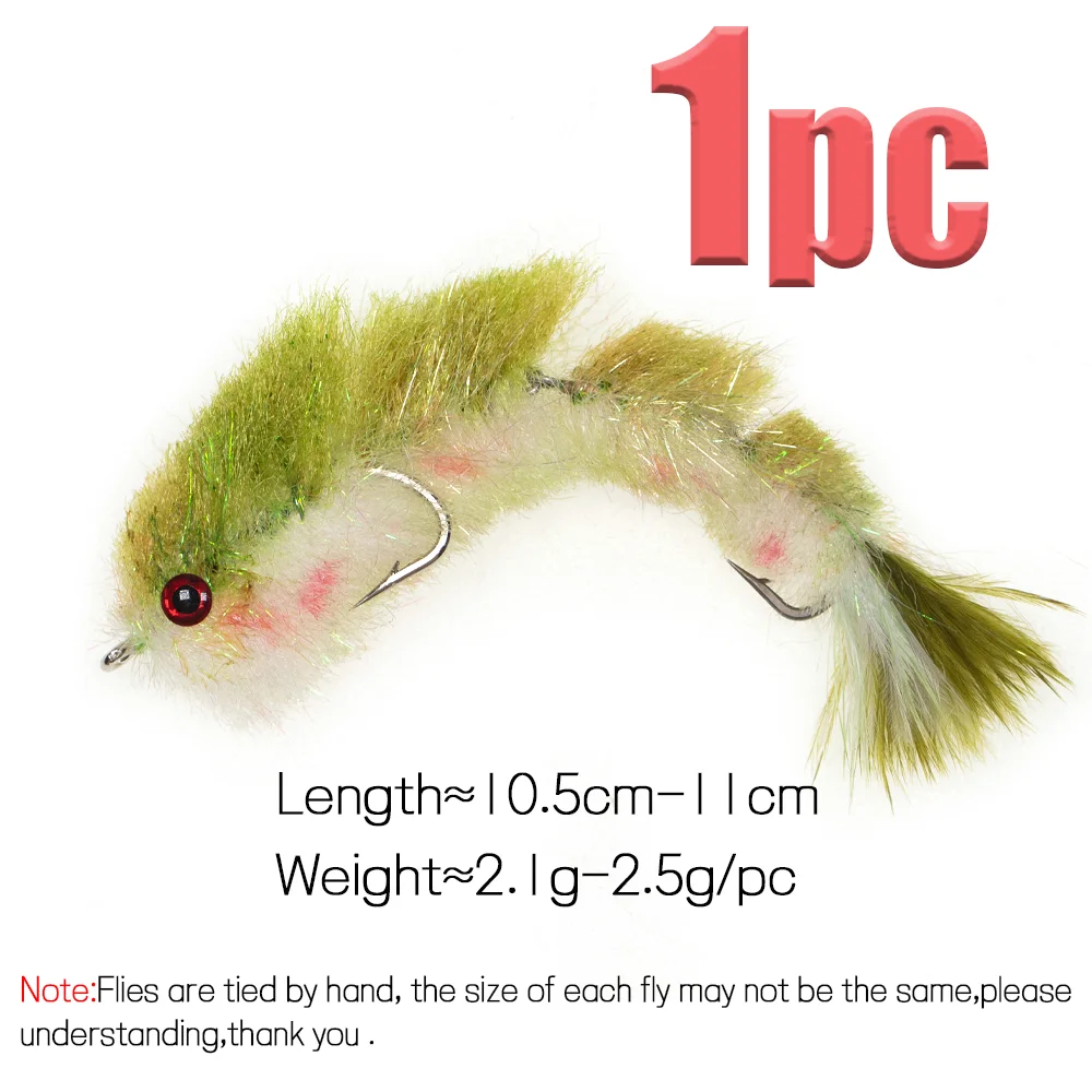 Wifreo 1pc Finesse Game Changer Fly Articulated Fish Spine