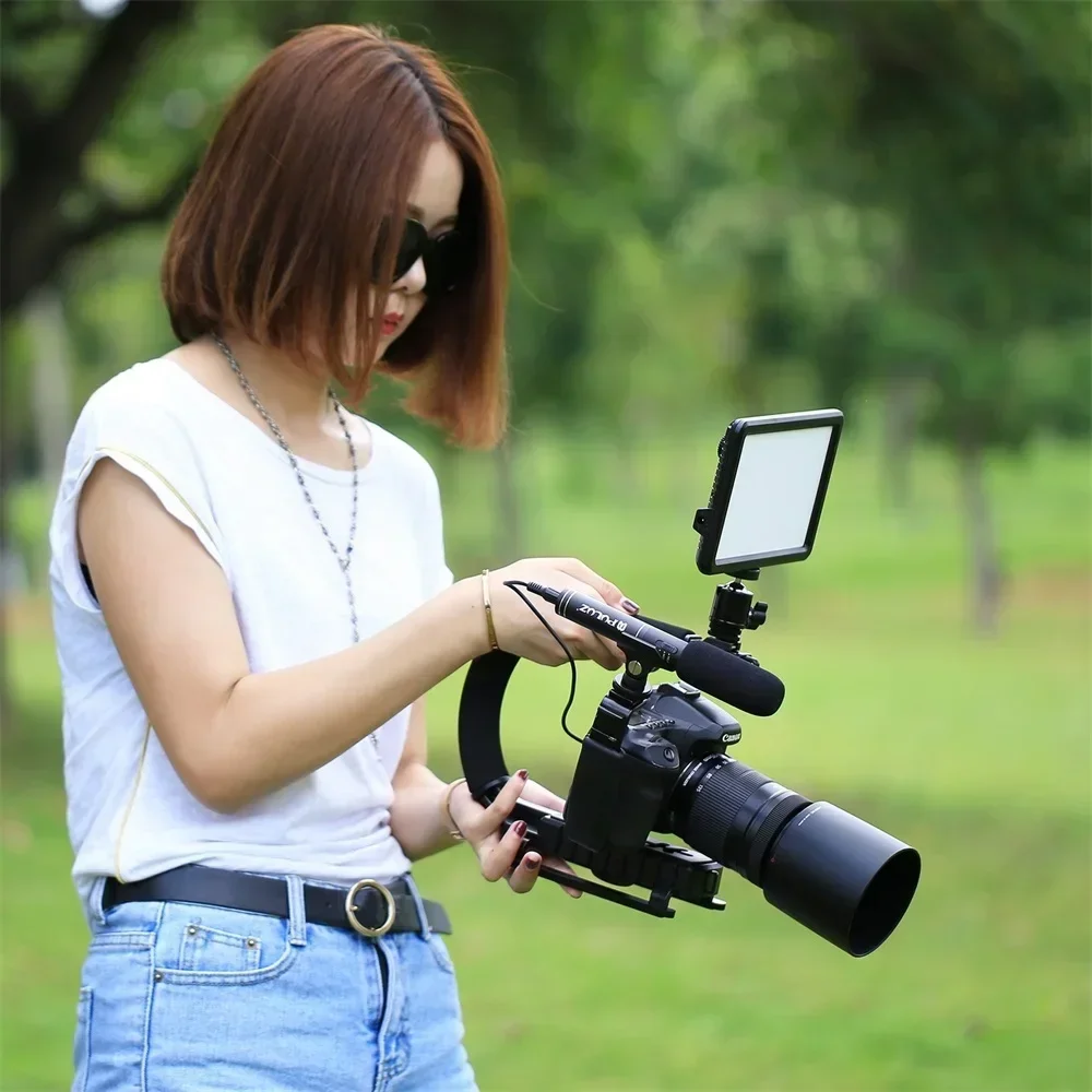 범용 카메라 스태빌라이저, 핸드헬드 C 프레임 사진 스태빌라이저, DSLR SLR DV 카메라 휴대폰용