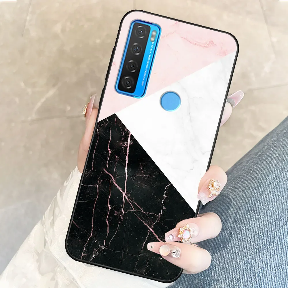 Luxurious TPU Soft Silicone Marble Animal Phone Case - Shockproof Bumper Shell