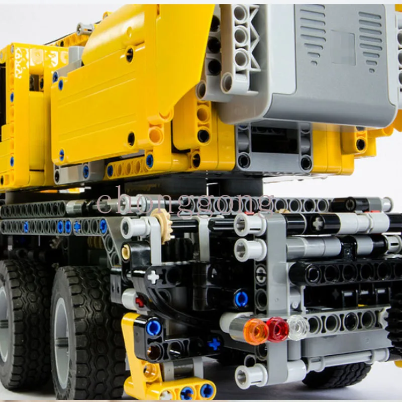 클래식 엔지니어링 차량 모터 파워 모바일 크레인 Mk II 적합 42009 모델 빌딩 키트, 블록 벽돌 선물 장난감, 생일 선물