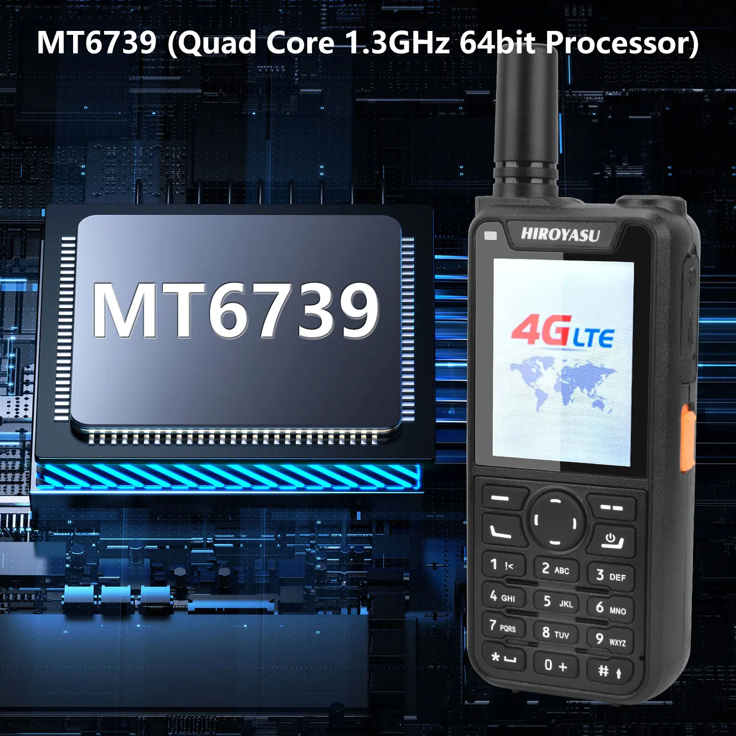 Zello Walkie Talkie Hiroyasu HI-B6 Android 9.0 4G Dual Sim Cards