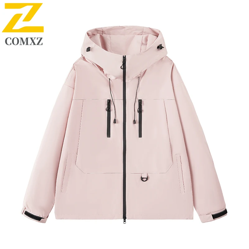 EiAO Windbreaker Dopamine Outdoor Unisex Oversized Hooded Waterproof Mountain Techwear for Hiking Camping Fishing Streetwear2025