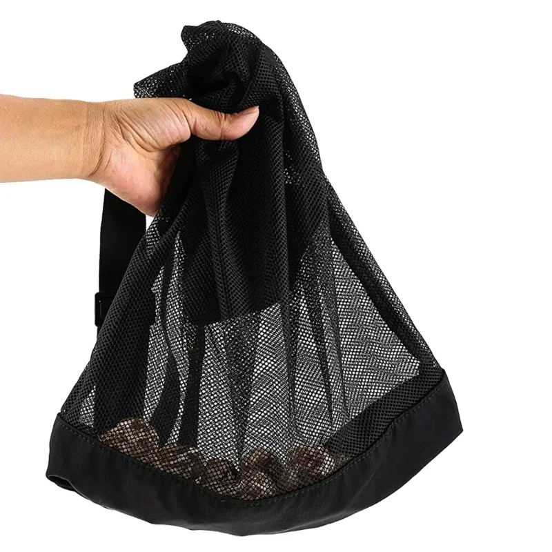 Mushroom Collecting Bag Adjustable Shoulder Strap Mushroom Hunting Bag Foraging Tool Basket Mesh Picking