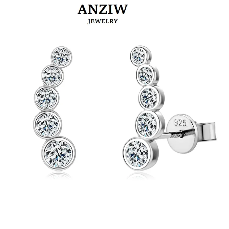 Orecchini Argento 925 Pendenti Orecchini A Fiore Lunghi In Argento Sterling 925 - Design Elegante Per Donna, Regalo Per Natale O Compleanno Orecchini Fiore