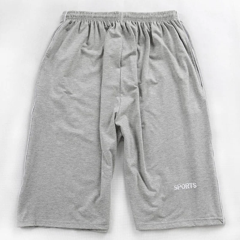Men big shorts plus size 8XL 9XL 10XL summer cotton large stretch sports casual loose large size 50 black shorts 4