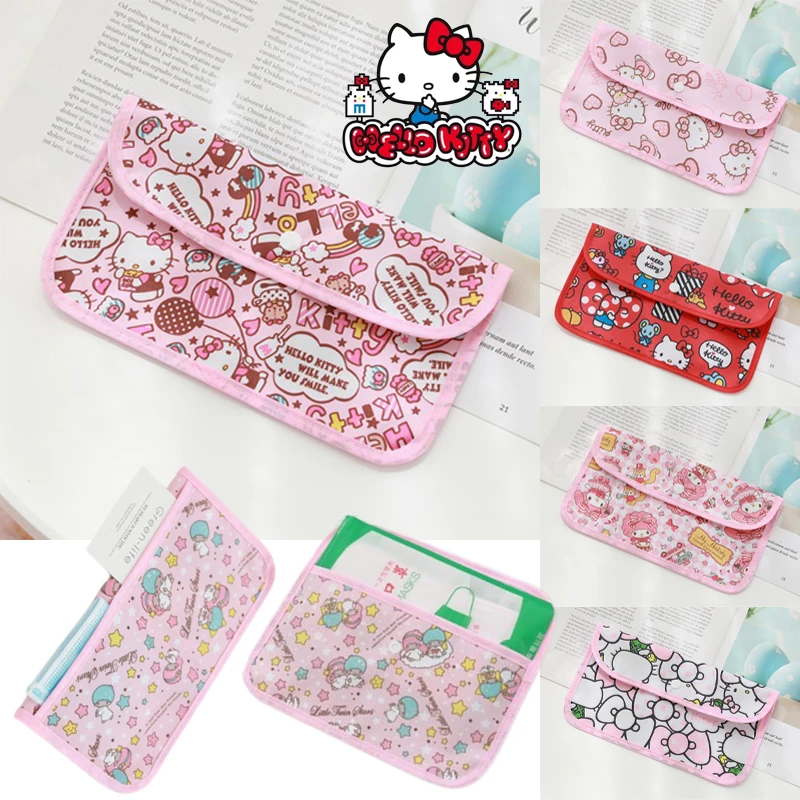 Sanrio Hello Kitty Mask Storage Bag Cartoon Maschere Usa E Getta Antipolvere Salva Borse Lady Portable Sanitary Pad Storage Pouch Gift