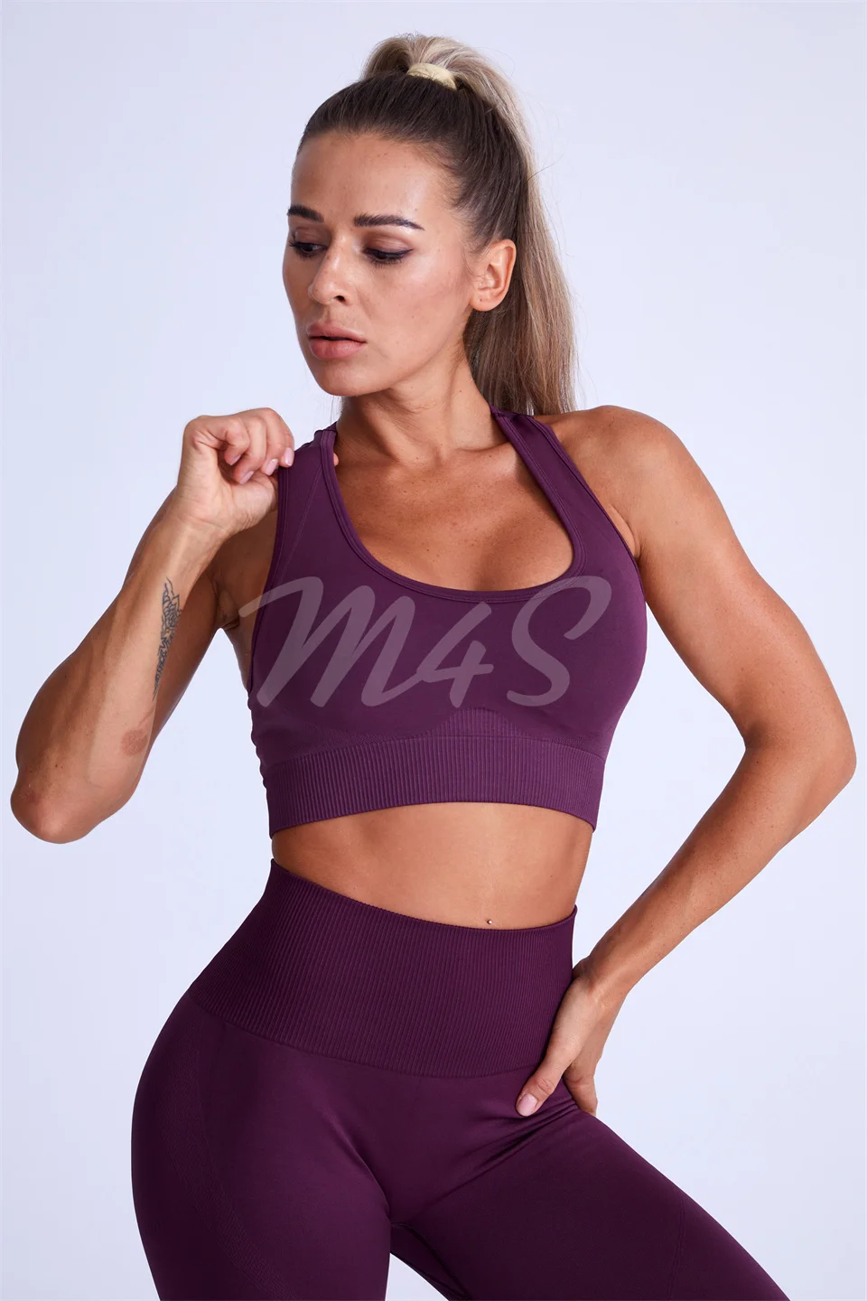 2 stück Yoga Sets Ensemble Weibliche Frauen Gym Kleidung Nahtlose Workout Set Fitness Trainingsanzug Set Sportswear Set Crop Top Leggings