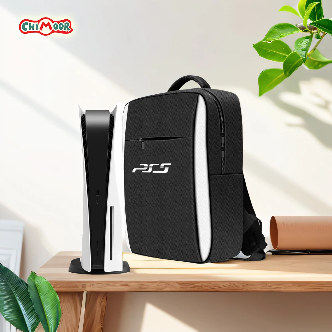 حقيبة ظهر لوحدة التحكم PS5، حقيبة حمل للسفر ذات سع...