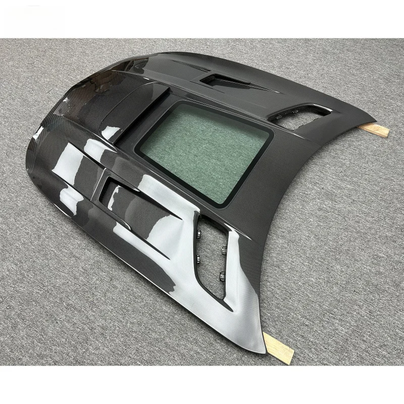 IMP 스타일 자동차 부품 카본 파이버 프론트 보닛 후드 GT GTC GTS 2015-2018 엔진 커버 자동차 액세서리