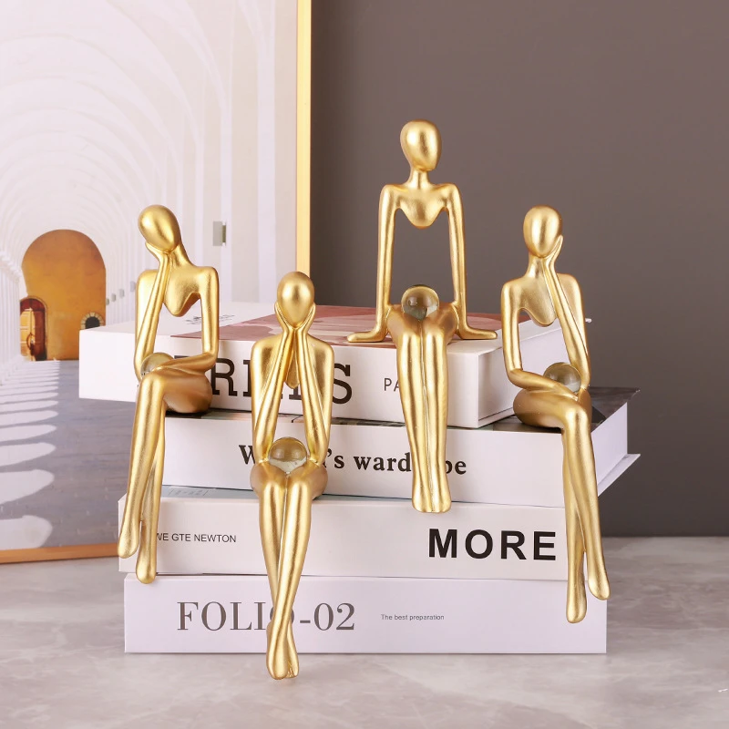 Nordic Home Decoration Accessories Abstract Thinker Crystal Ball