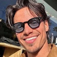 JNPCXI качественные новые круглые солнцезащитные очки в стиле ретро, женские модные украшения с заклепками, UV400, мужские солнцезащитные очки в стиле панк с леопардовым принтом