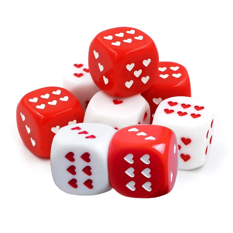 

2Pcs Heart Dice Drinking Games Couple Gifts For Girlfriend Juegos De Mesa Familiares Divertidos Party Spiele Jogos De Festa