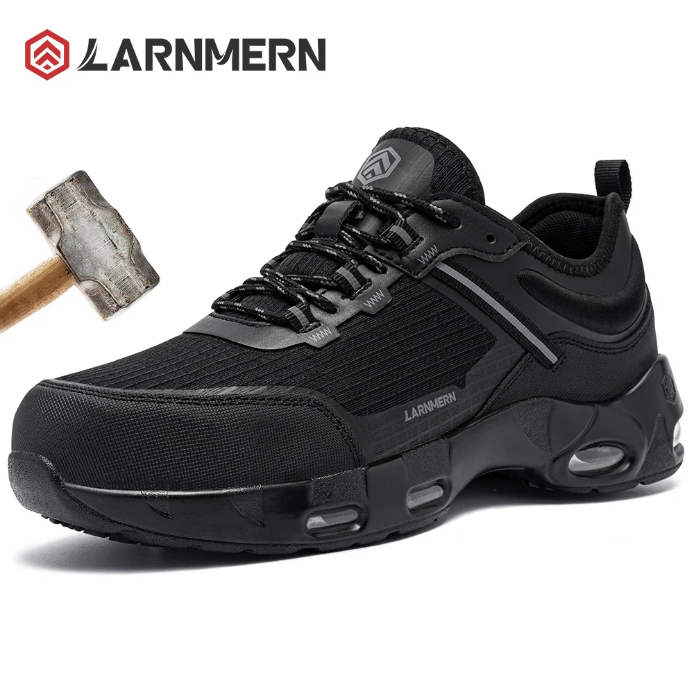 

Men's Steel Toe Work Shoes Safety, Anti impact, Anti slip, Lightweight, Breathle Structural Protective Shoes