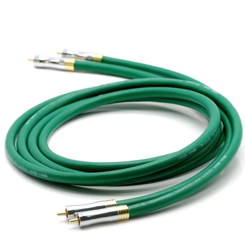 Mcintosh Copper + Silver plated RCA to RCA Audio Cable RCA Interconnect wire audio extend interconnect cable