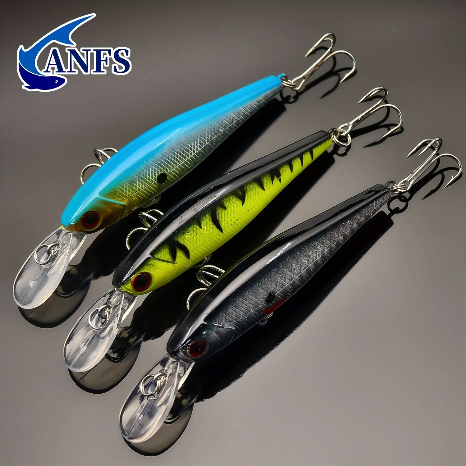 Anfs 3PCS Minnow Lure -exceptional Artificial Baits Enhanced Catch Rates,cool