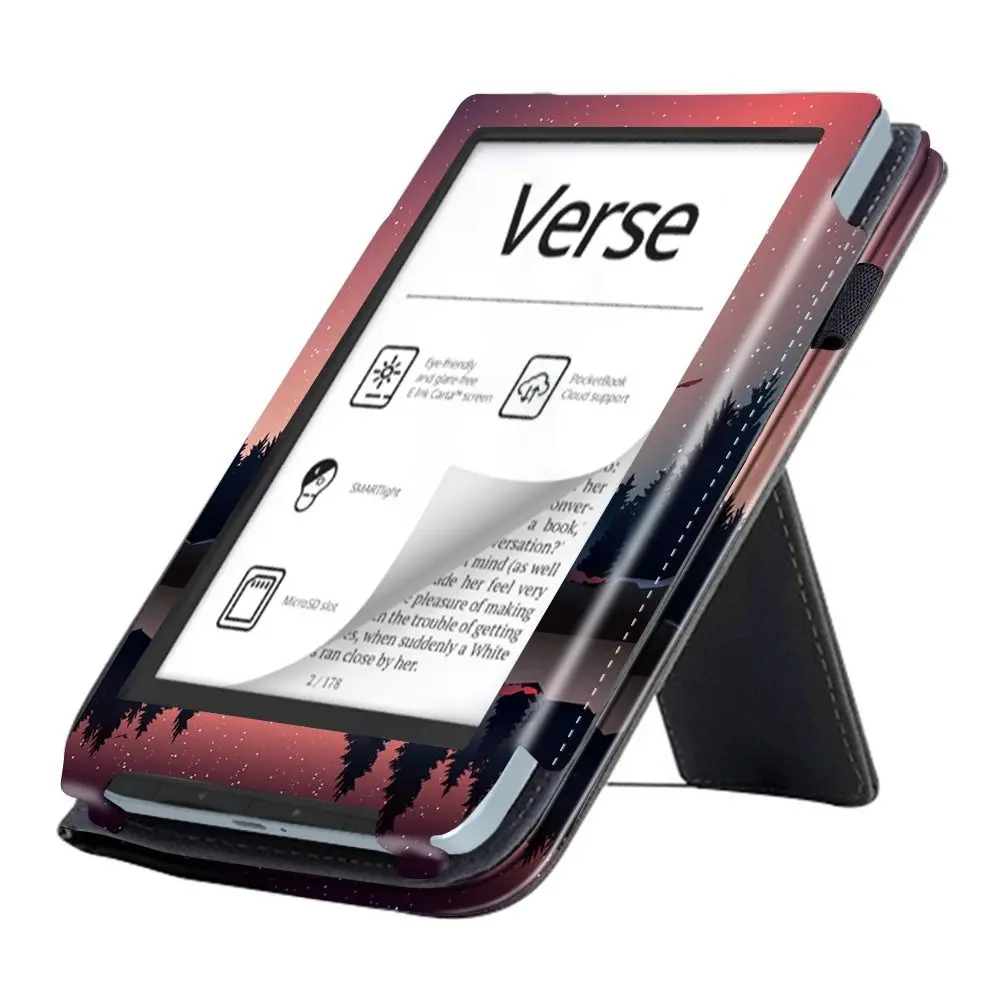 Custodia Compatibile per Pocketbook Verse Pro Color 6-pollici eReader Tablet Cover Custodia Case [Funzione di rotazione a 360 gradi][Protezione rinforzata dei bordi contro le cadute] MXX