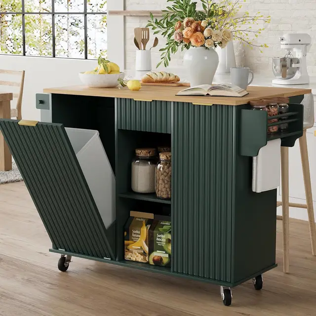 Rolling Kitchen Island Cart 1