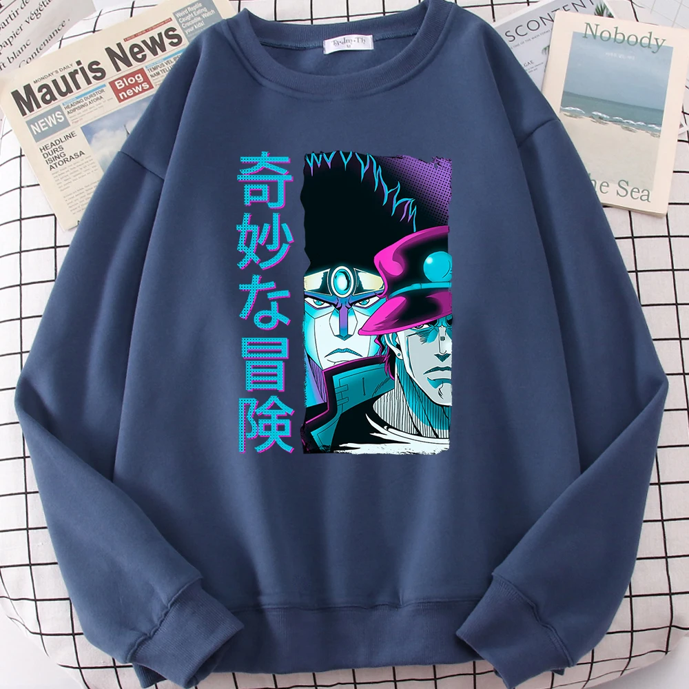 

Japanese Cartoon Street Fashion Man Hoodie Jojo'S Bizarre Adventure Clothing Men Hoodies Hip Hop Street High Quality Sweatshirts