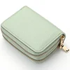 Women Wallet Zipper Short Style Purse Lychee Pattern Solid Color Fashion Large Capacity Multi Card Slot Coin Purse with Zipper 5