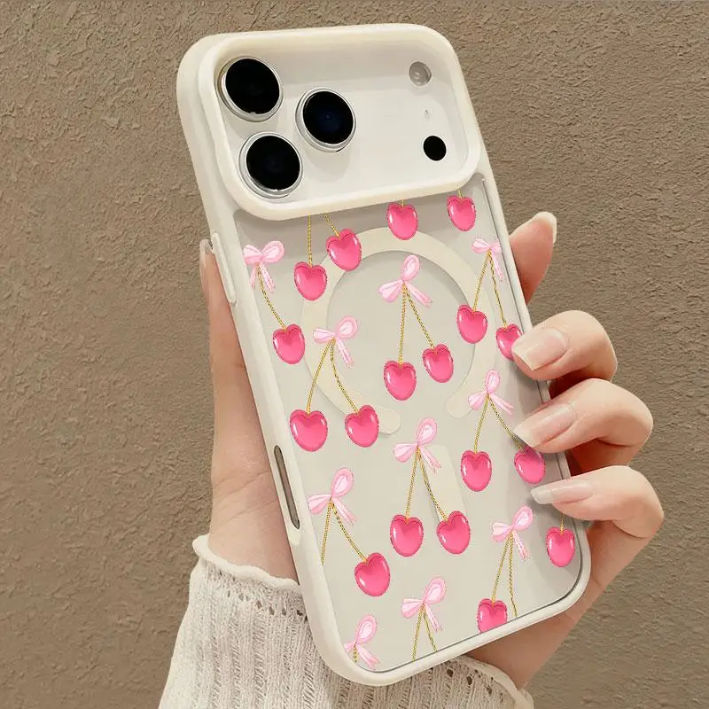 Magnetic Heart Bow Case for iPhone thumbnail 2