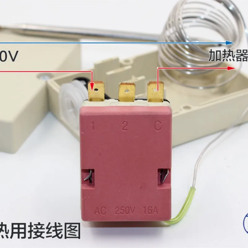 (1)Capillary Thermostat For Electrical Device Knob temperature Mechanical switch