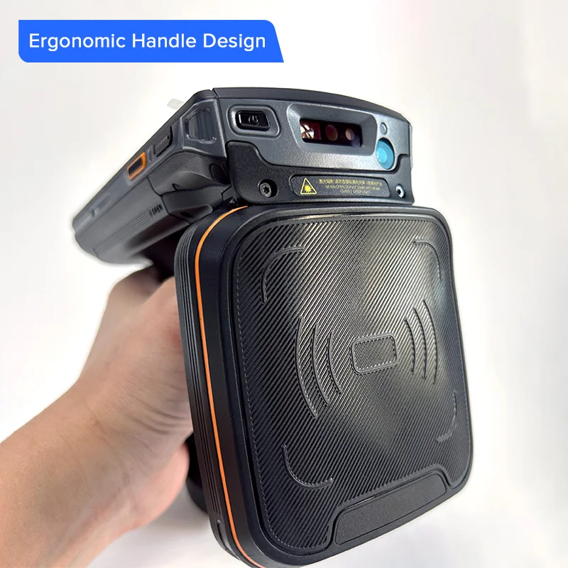 20m Long Range Android 11 WIFI 4G Bluetooth RFID UHF  Handheld Reader Barcode Scanner for Warehouse/Livestock/Laundry Management 6