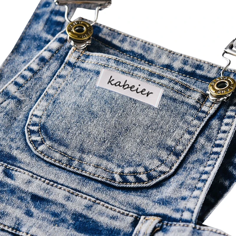 Baby Boy Girl Overalls INS Toddler Denim Jumpsuit Clothes Unisex Infant Summer All-match Casual Pants 1 2 3 Y Kid Daily Set 4
