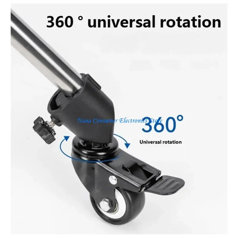 G7NE 3Pcs Rotation Caster Rad Set Für Fotografie Licht Stehen Studio Foto Video Locking Caster Set Mit Bremse – Detail 1