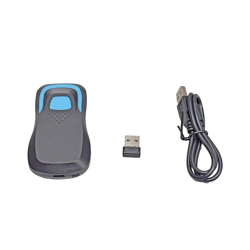 포켓 미니 무선 바코드 스캐너, 125kHz NFC 카드 리더기 포함