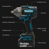 Makita – clé à chocs sans balais 2000Nm, couple élevé, entraînement 1/2 ", outil professionnel de réparation de pneus automobiles, outil de réparation de course 2