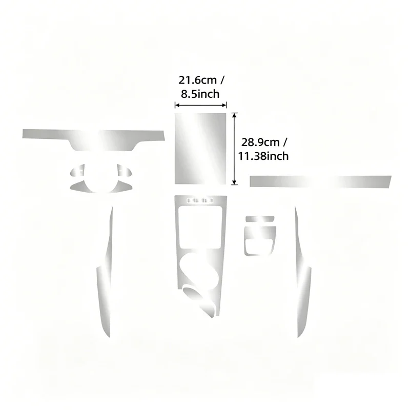 Jaecoo J5 Interior Anti-Scratch Protection Film Set view 2