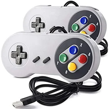 Controller classico SNES/SFC Controllo gamepad cablato Sistema di intrattenimento retrò a 16 bit Console per videogiochi Accessori per Joypad da gioco