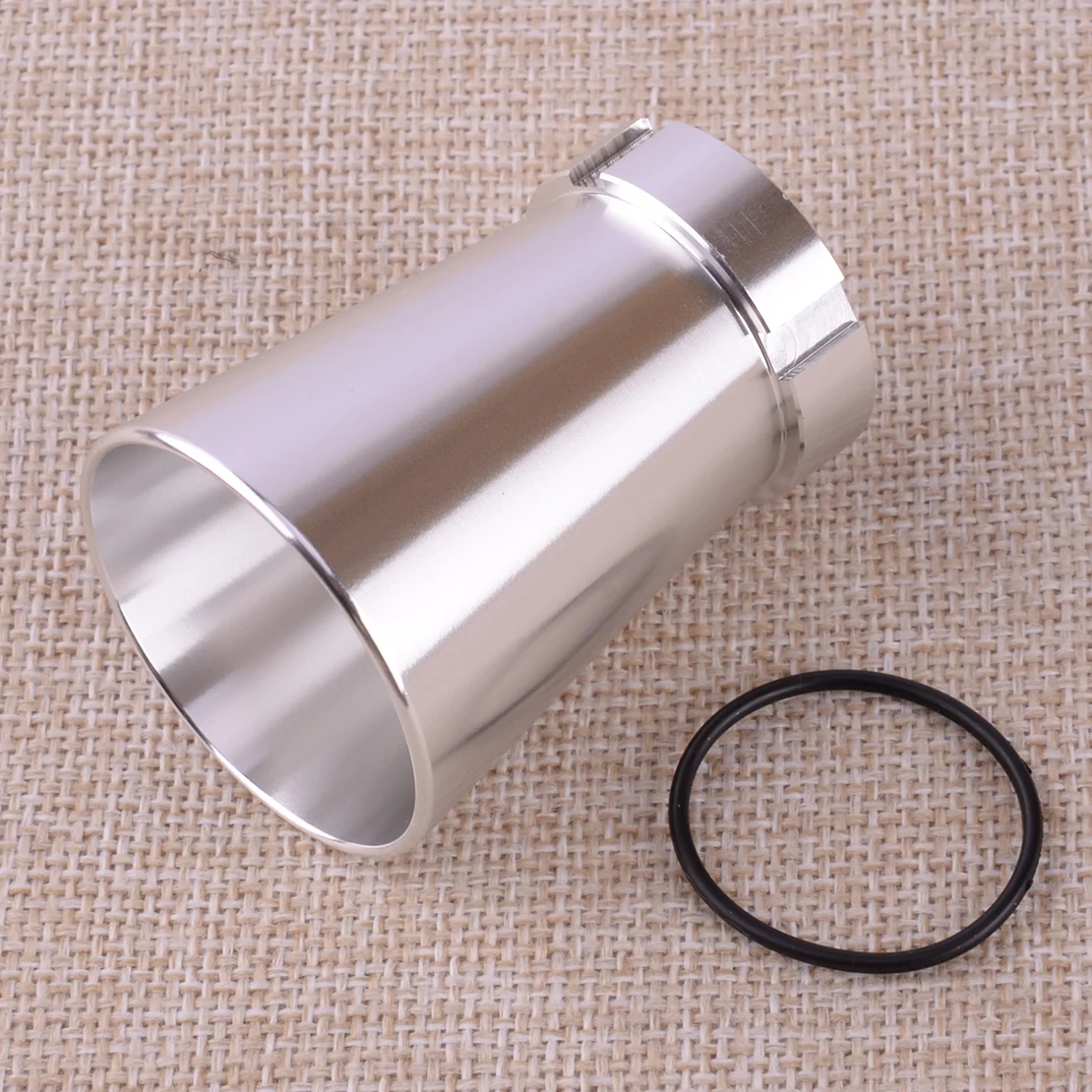 Motorcycle Carburetor 32mm Air Filter Cup Velocity Stack Fit for Dellorto PHBG UB Silver CNC