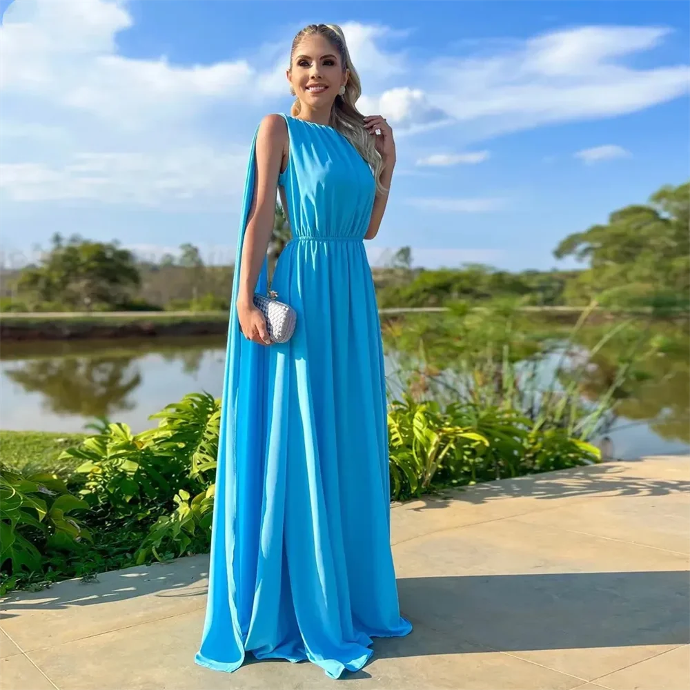 

Simple Tulle V Neck Prom Dresses 3D Floral Applique Zipper Back Long Formal Party Evening Gowns