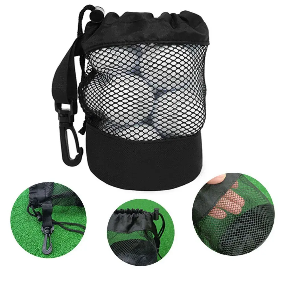 

Golf Accessories Nylon Golf Ball Container Mesh Net Bag Tennis Carrying Golf Pouch Storage Bag Golf Ball Pouch Golf Ball Bag